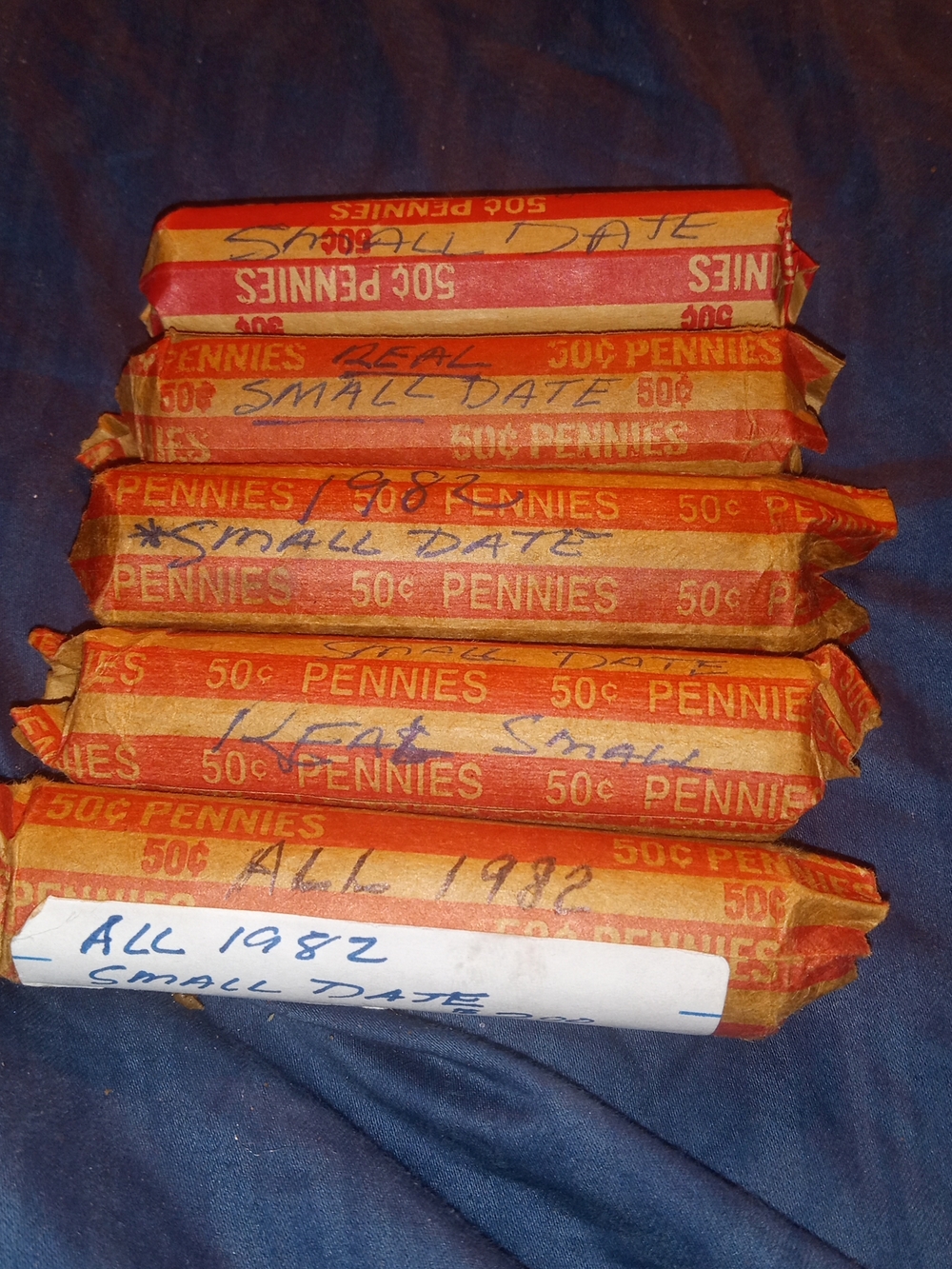 1982 Sd Copper Pennies
